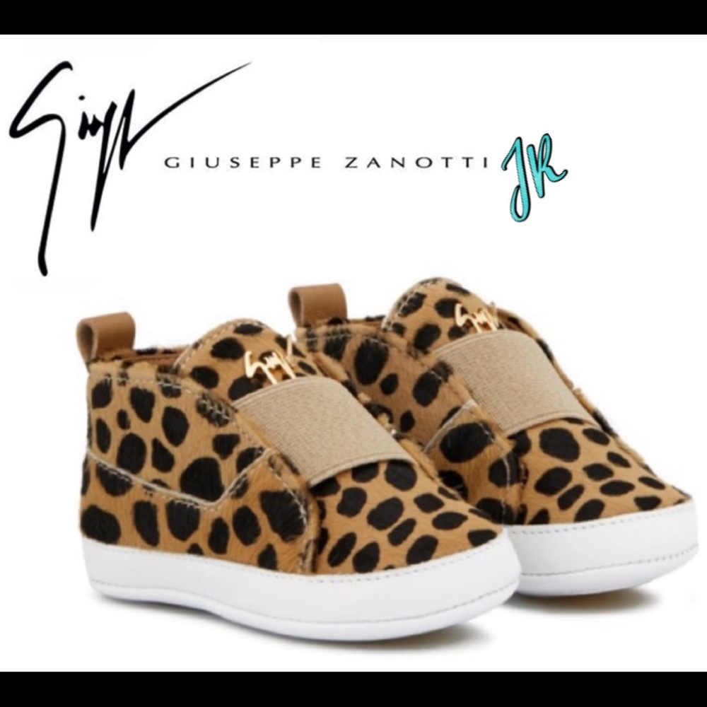 ⭐️giuseppe zanotti BNIB animal print baby sneakers - Picture 2 of 12
